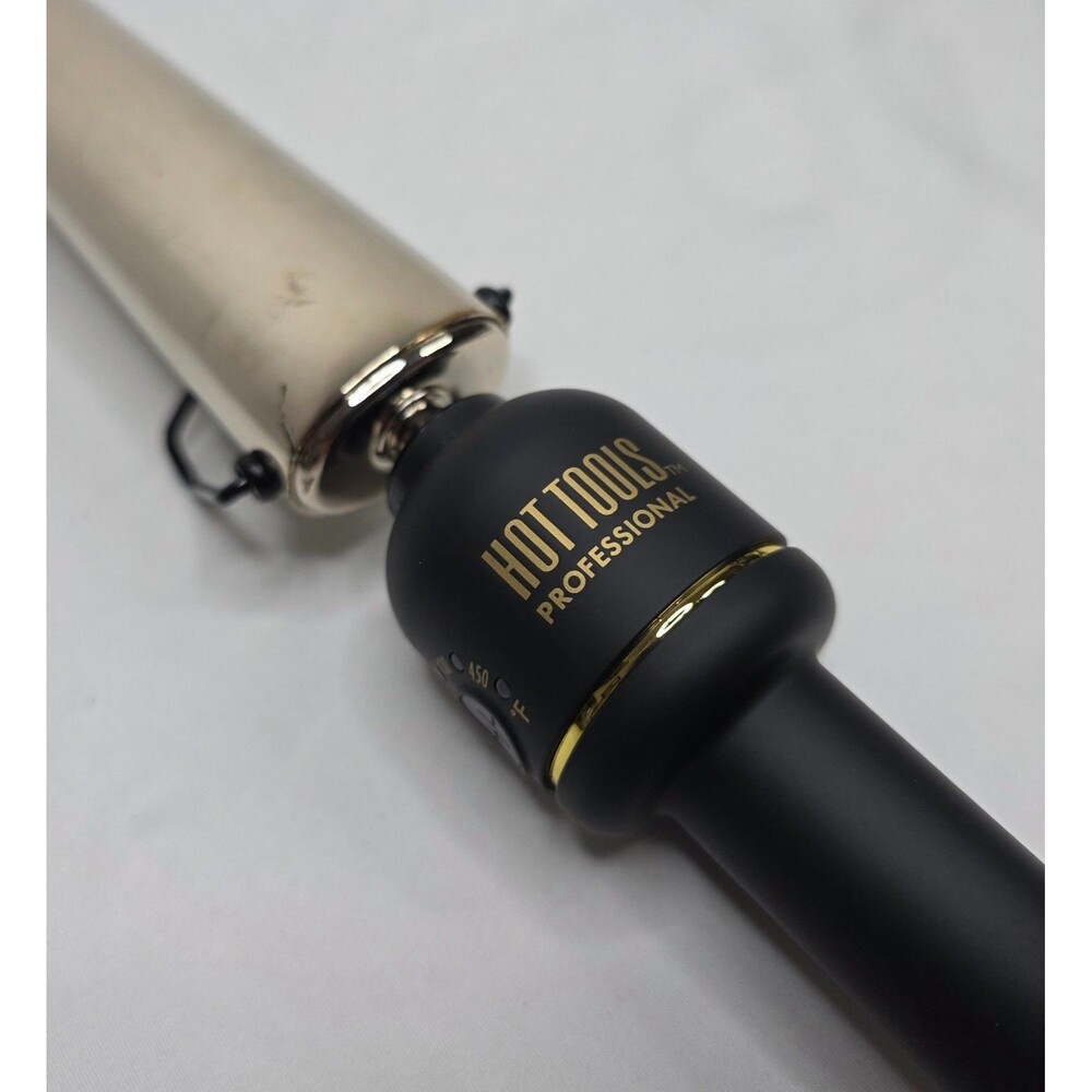Hot Tools Pro Artist 24K Gold Extended Barrel Tapered Curling Iron HTIR8018G - Picture 3 of 9